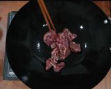 A picture of step 10 of Stir-Fried Water Spinach with Satay Beef.