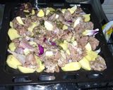 A picture of step 2 of Roast Rabbit meat.