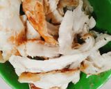 Hình bước làm 1 của món Thịt gà xào rau răm (món chay)