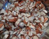 A picture of step 1 of Gheeya barfi.