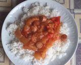 1953. Egyszerű gyors virslis rizses lecsó ! recept fázis 3 fotója
