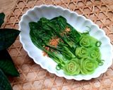 Hình bước làm 2 của món Cải thìa xào tỏi
