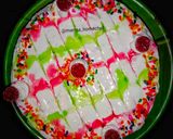 A picture of step 4 of White Forest Cake.