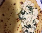 Foto del paso 5 de la receta: Creps rellenas de pollo, requesón y espinacas