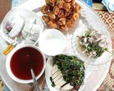 Hình bước làm 5 của món Râu Mực Xào Cần Tỏi