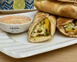 A picture of step 10 of Chicken and chips wrap 2🍗🌯🌯🌯🍟.