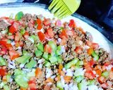A picture of step 8 of Beef minced Pizza🍕.