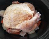 A picture of step 3 of Crockpot rotisserie chicken.