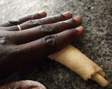 A picture of step 9 of Fried fish roll.