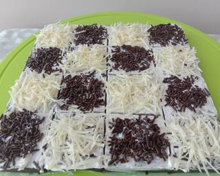 Brownies kukus 2 telur/brownies ekonomis/brownies lumer langkah memasak 1 foto