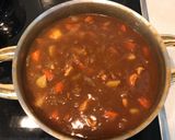 A picture of step 4 of Japanese Curry.