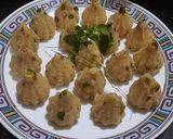 A picture of step 8 of Rava decicated coconut dry fruits  modak.