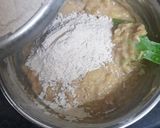 A picture of step 8 of Apple Cake twisted garnishing with milkmaid and honey.