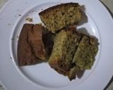 A picture of step 7 of Peanut butter banana cake/ bread.
