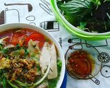 Hình bước làm 5 của món Bún sườn sấu