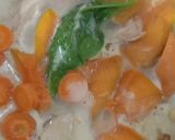 Foto langkah ke 3 dari resep MPASI 6m Bubur Kabocha Ayam Sayur.