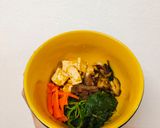Gambar langkah 4 resipi Bibimbap Versi Sihat.