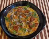 Bakonyi gombaleves kolbásszal recept fázis 4 fotója
