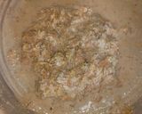 A picture of step 4 of Mochar paturi(banana blossom paturi).