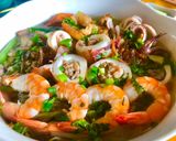 Hình bước làm 6 của món Hủ tiếu hải sản