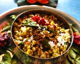 A picture of step 4 of Moong Sprouts Sundal.