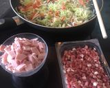 Háromsajtos sonkás baconos tészta recept fázis 2 fotója