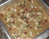 A picture of step 1 of Wheat flour and jaggery cake.