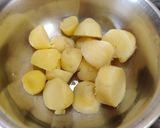 A picture of step 4 of Amaranth Leaves with Potato.
