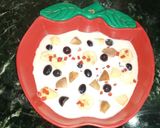 A picture of step 3 of Kesar pista mousse.