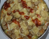 Foto langkah ke 6 dari resep Pizza Nasi Telur.