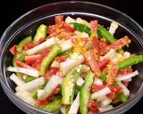 A picture of step 5 of Instant Veg Pickle.
