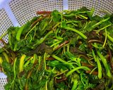 Hình bước làm 2 của món Rau Dền Luộc Chấm Mắm Nêm