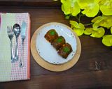 A picture of step 3 of Eggplant Rolls with Meatballs.