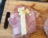 A picture of step 2 of Mid Week stuffed Chicken with Ham and Cheese - Thanks mum :P Enjoy :P.