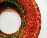 A picture of step 5 of Rainbow Bundt Cake/Rainbow Cake.