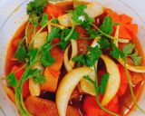 Hình bước làm 5 của món Sách bò kho