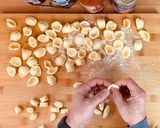 A picture of step 3 of Orecchiette Pugliesi with Mushroom and Sausage Ragù.
