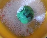 A picture of step 8 of Paan balls.