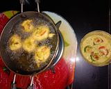 A picture of step 3 of Banana Cucumber Stuff Pakoda.