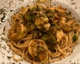 Foto del paso 5 de la receta: Pasta con camarones y Cebollines