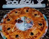 صورة لخطوة 4 من وصفة بيتزا الوردة🌹🍕