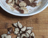 Foto del paso 5 de la receta: Tarta corazón, bizcocho de yogurt de limón... Locura chocolate y frutas