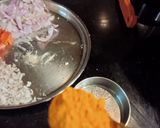 A picture of step 2 of Dhaarwad Poha.