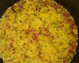 A picture of step 5 of Masala khichdi.