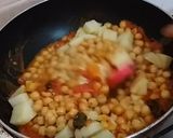 A picture of step 4 of Chana Masala Chat.
