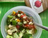A picture of step 4 of Green Veg Salad.