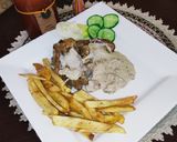 A picture of step 5 of Grilled Chicken With White Mushroom Sauce🍄.