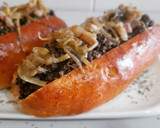 Foto del paso 5 de la receta: Brioche de morcilla con piquillo y panceta e hinojo