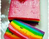 Foto langkah ke 6 dari resep Rainbow steamed cake.