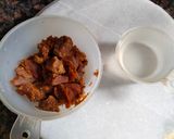 A picture of step 4 of Punjabi khatta meetha mixed vegetable pickle.